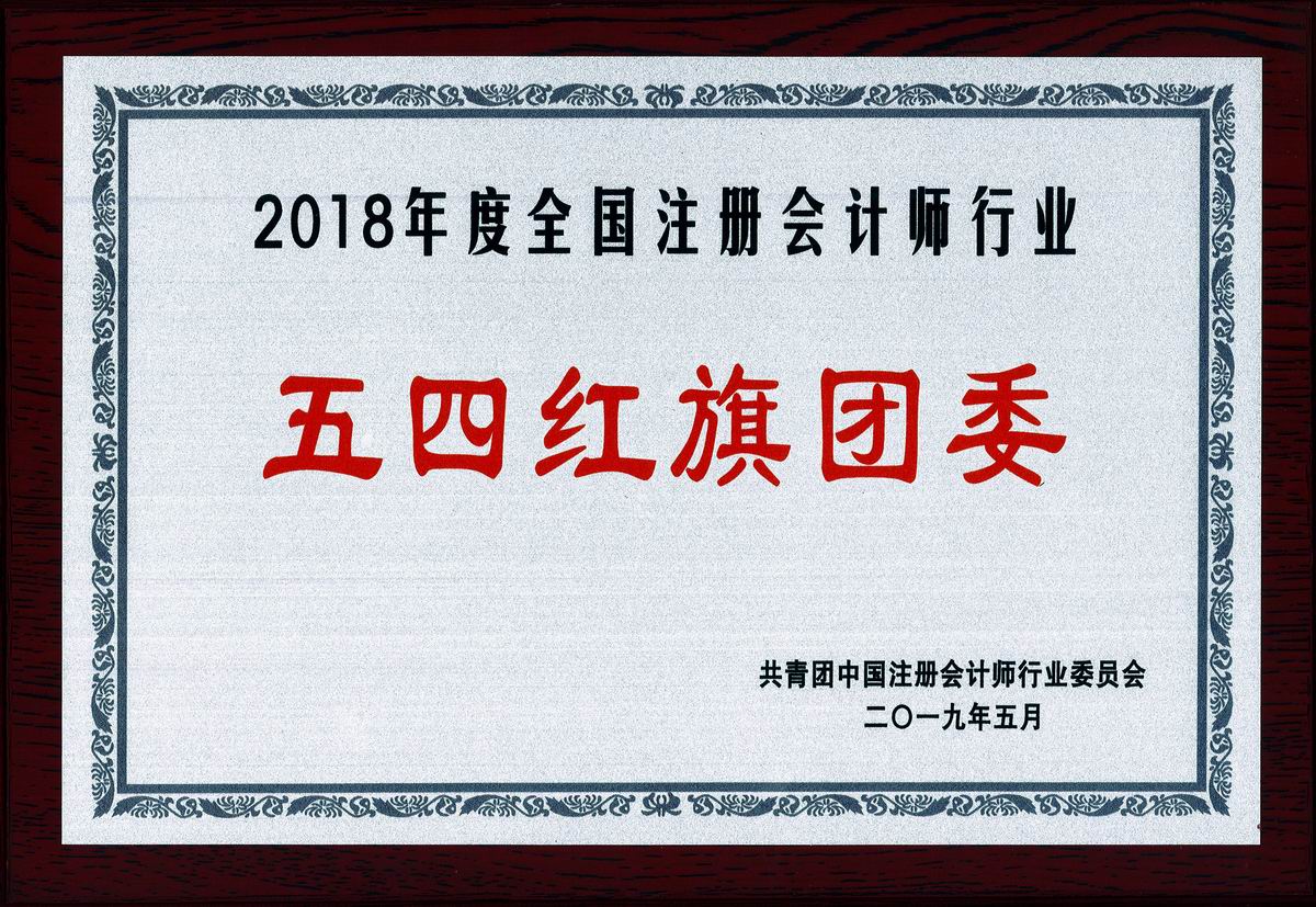 2018年度全国注册会计师行业“五四红旗团委”