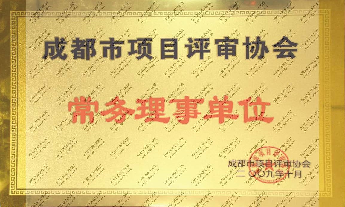 成都市项目评审协会常务理事单位